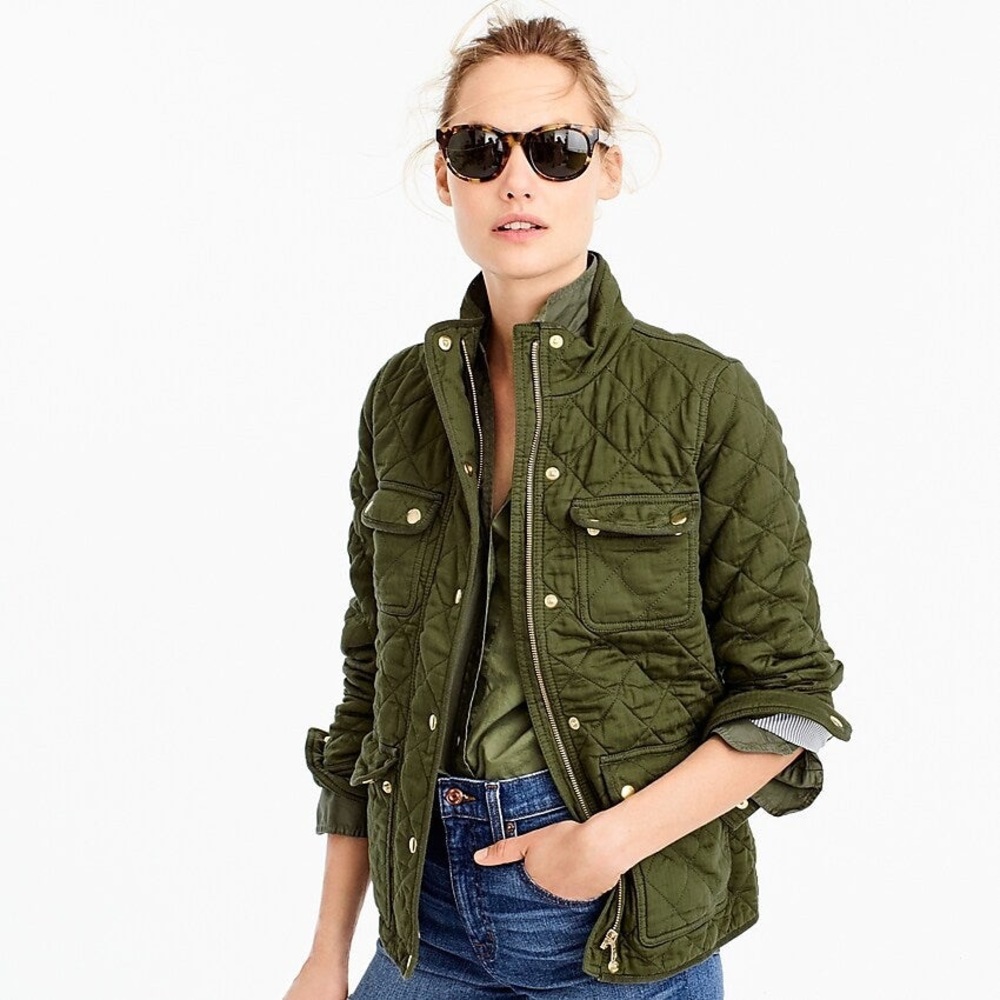 J.Crew Quilted Downton Field Jacket